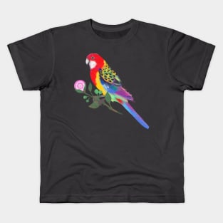 Wingspan Eastern Rosella Kids T-Shirt